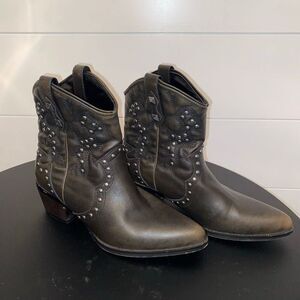 Bullboxer Women’s Dani Cowboy Boot Size 8.5 NWOB Brown